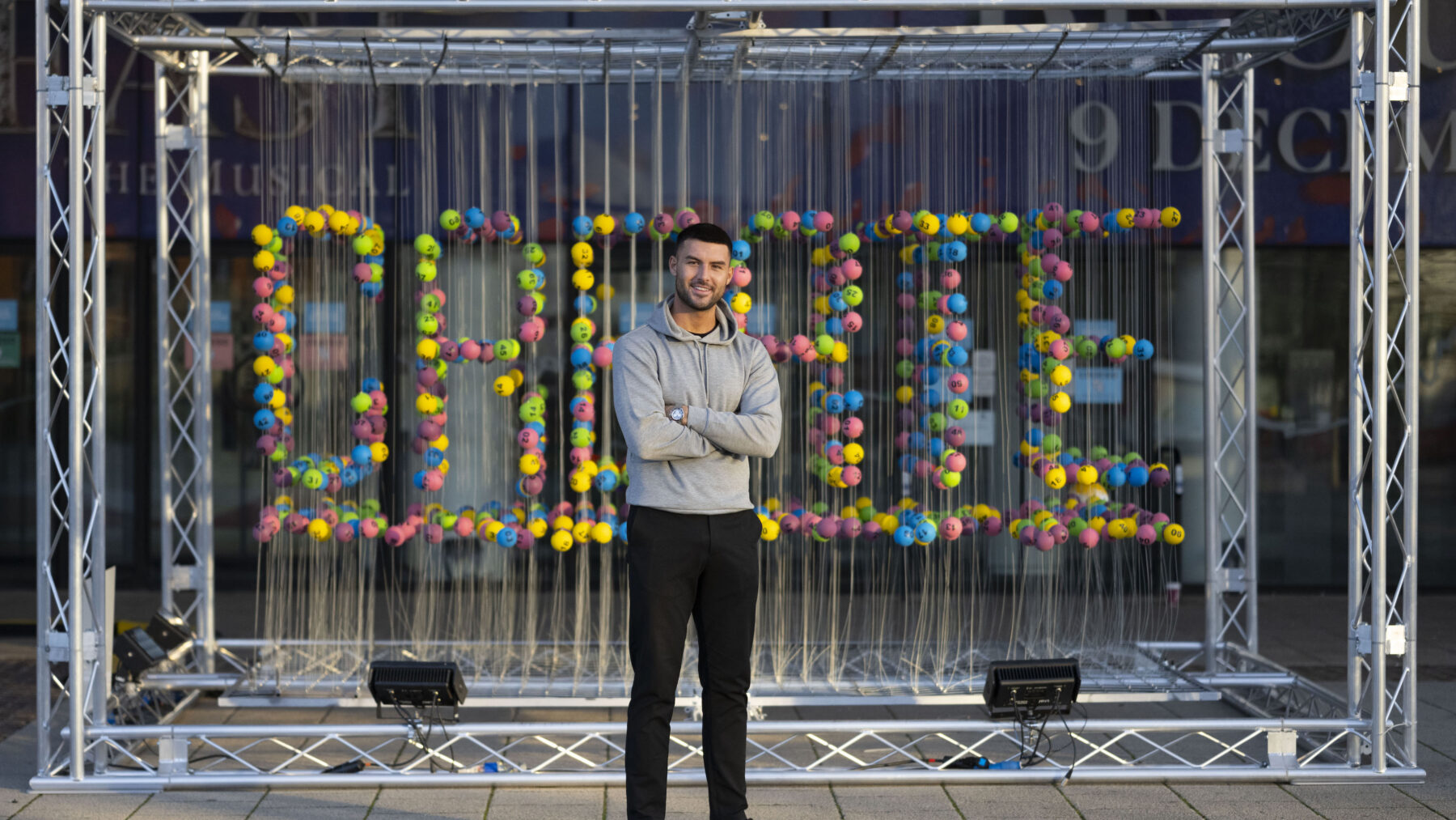 Liam Reardon at the Millennium Centre, Cardiff, for the National Lottery's 27th Birthday celebrations