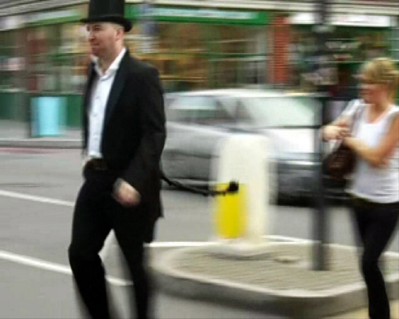 Crossing the street